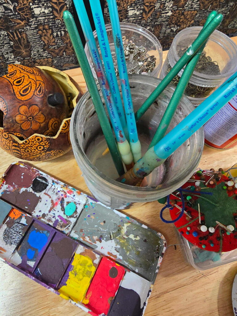 Custom boutique hat with unique patch design from Gypsy Jaybird